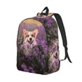 thumbnail image 3 of Sigee Dog in Lavender Flowers for Canvas Large Capacity Laptop Backpack for Men and Women, Travel Backpack, 3 of 8