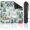 Color (77), variant on Mahjong Mat – 31.5x31.5 Inch Winter Village Skiers Snowy Trees Cozy Cottages, Non-Slip Noise Reduction Table Cover for Dominoes, Poker, Card, Board & Tile Games