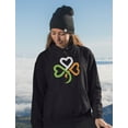 thumbnail image 5 of Tstars Womens Shamrock Ireland Clover Hearts for St Patricks Day Women St Patricks Day Shirts Gift for Her Irish Shirt Pride Proud Irish women Hoodie, 5 of 6
