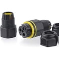 thumbnail image 1 of Caja de conexiones resistente a la intemperie Conectores de cable para exteriores - Paquete de 4 acopladores de casquillo para exteriores para conectores Chestele IP68 Ormromra YQ-2598, 1 of 5