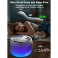 thumbnail image 6 of Quiet Cat Water Fountain, 3.5L/118oz Large Capacity Pet Water Fountain for Cats Indoor with Water Level LED Light, Easy Cleaning Cat Fountains for Drinking Automatic Dog Water Fountain, 6 of 7