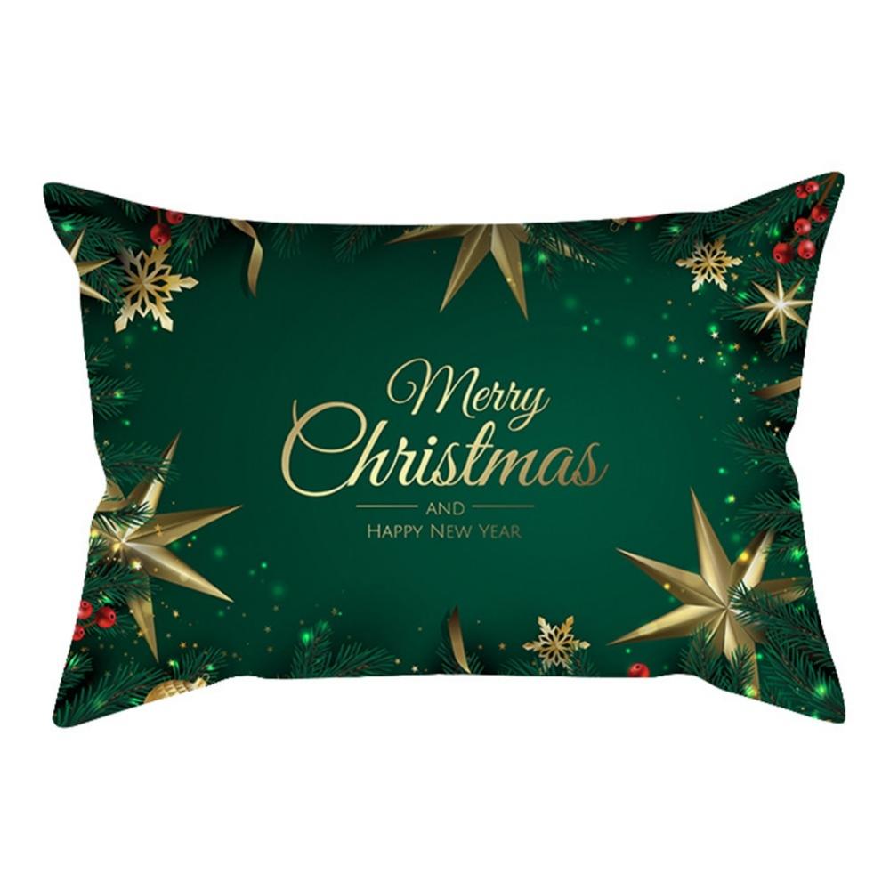 Christmas Cushion Covers 11.81*19.69inch Lumbar Pillow Cover Xmas