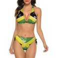 thumbnail image 1 of NICKSUN Women's Bikini Sets, Cute Print Two Piece Bathing Suits Sexy Halter Padded Bikini Swimsuits, 1 of 6
