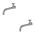 thumbnail image 1 of Youkk Environmental Friendly Sink Compact Universal Fit Easy Installation Single Cold Basin Wall Mounted 01 Silver 2Set, 1 of 6