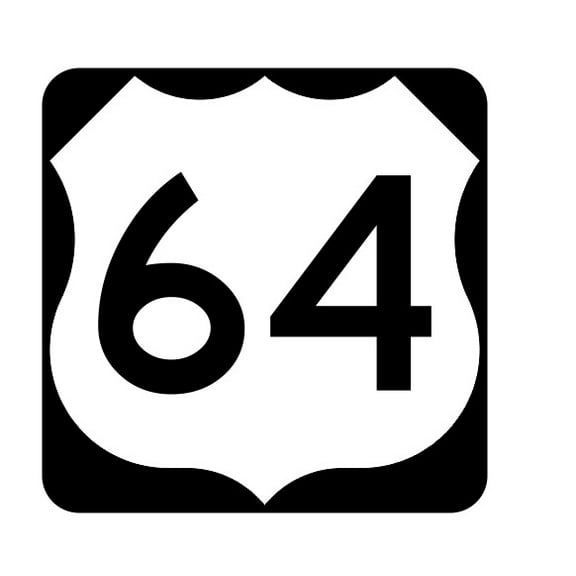 US Route 64 Metal Sign Highway Sign Road Sign Size: 12 inch x 12 inch