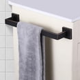 thumbnail image 3 of ORB 12-Inch Towel Bar for Bathroom Wall Mounted Bathroom Square Towel Rack, Total-14 Oil Rubbed Bronze Bath Towel Holder Towel Hanger Hand Towel Holders Towel Rail Towel Rod, A8804ORB-3P1, 3 of 9