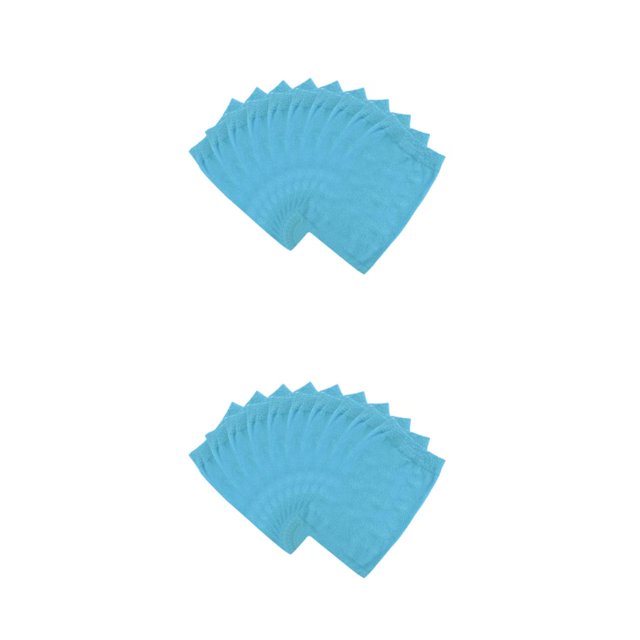 Kearding filtro de malla herramienta de limpieza de red de nylon suministros de piscina mano de obra práctica de larga duración Azul/10 Piezas 2piezas