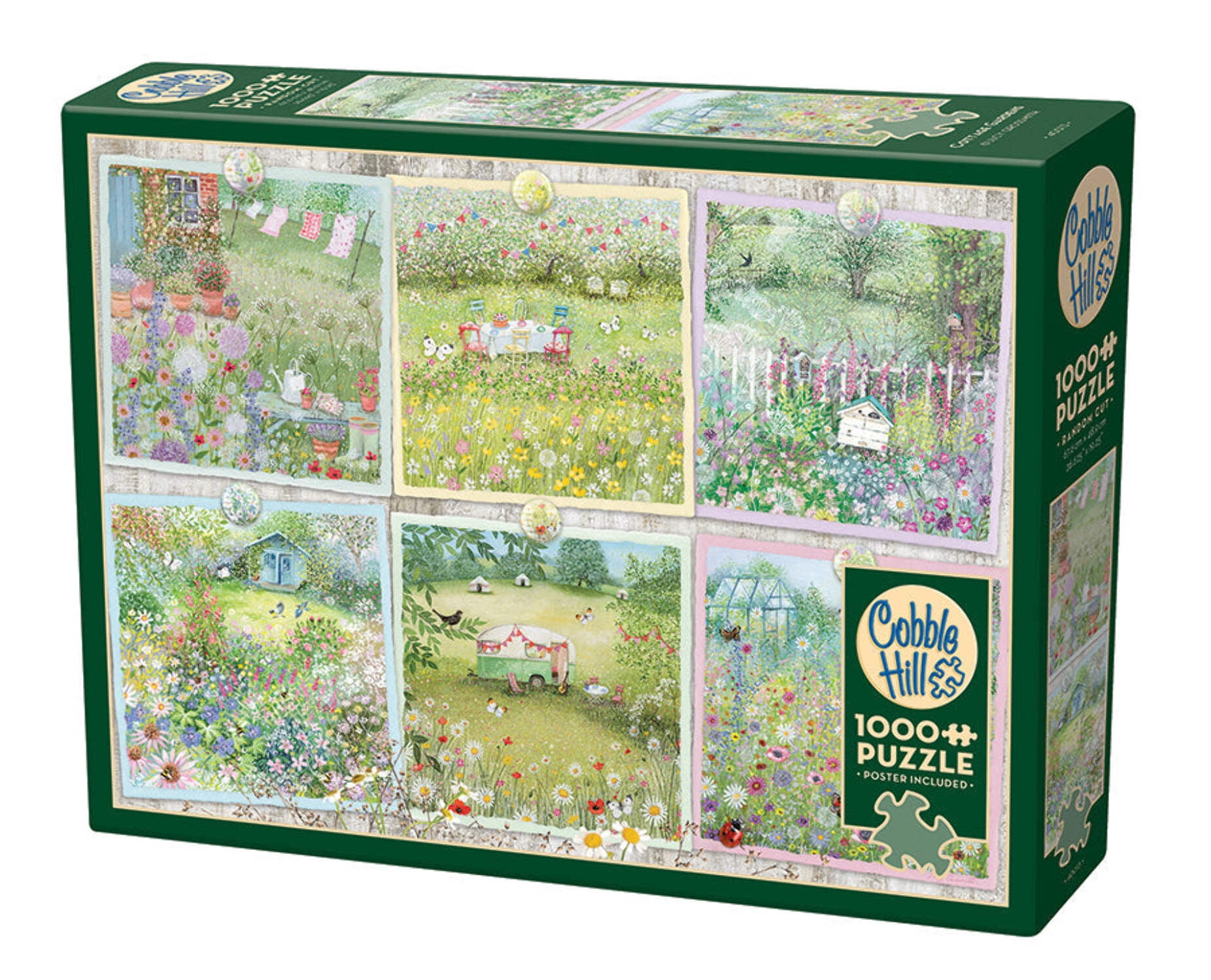 Cobble Hill Puzzle 1000 Pezzi - Raven Rendezvous, FabriCato In USA Con Materiali Riciclati, Poster Incluso - 2