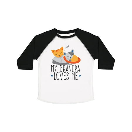 

Inktastic My Grandpa Loves Me Gift Toddler Boy or Toddler Girl T-Shirt