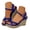 Blue, variant on Womens Espadrille Sandals with Ankle Buckle Strap Wedge Platform Open Toe Summer Beach Shoes
