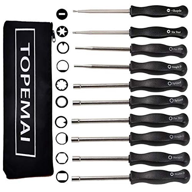 10 Pcs Carburetor Adjustment Tool Screwdriver Kit for Common 2 Cycle