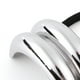 thumbnail image 2 of Corbata Metal para El Mujer Coleta Doble (plata), 2 of 4