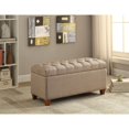 thumbnail image 2 of Bowery Hill Banc de Rangement Touffeté Contemporain en Taupe, 2 of 4