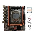 thumbnail image 1 of Placa Base X99E + CPU E5 2666 V3 + Grasa Térmica Tarjeta LAN Gigabit PCIEX16 NVMe Compatible con RAM RECC 4XDDR4 Placa Base de Escritorio, 1 of 1