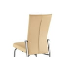 thumbnail image 5 of Milan Marjorie Motion-Back Faux Leather Side Chair in Beige (Set of 2), 5 of 7
