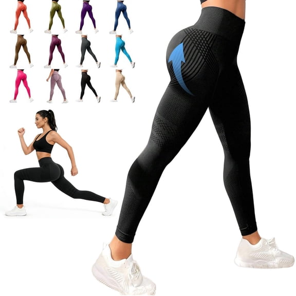 Vitaliaina 3d Circulation Boost Leggings, Anti Cellulite Leggings 3d For Women, Breathable High Waisted Butt Lifting Seamless Yoga Pants