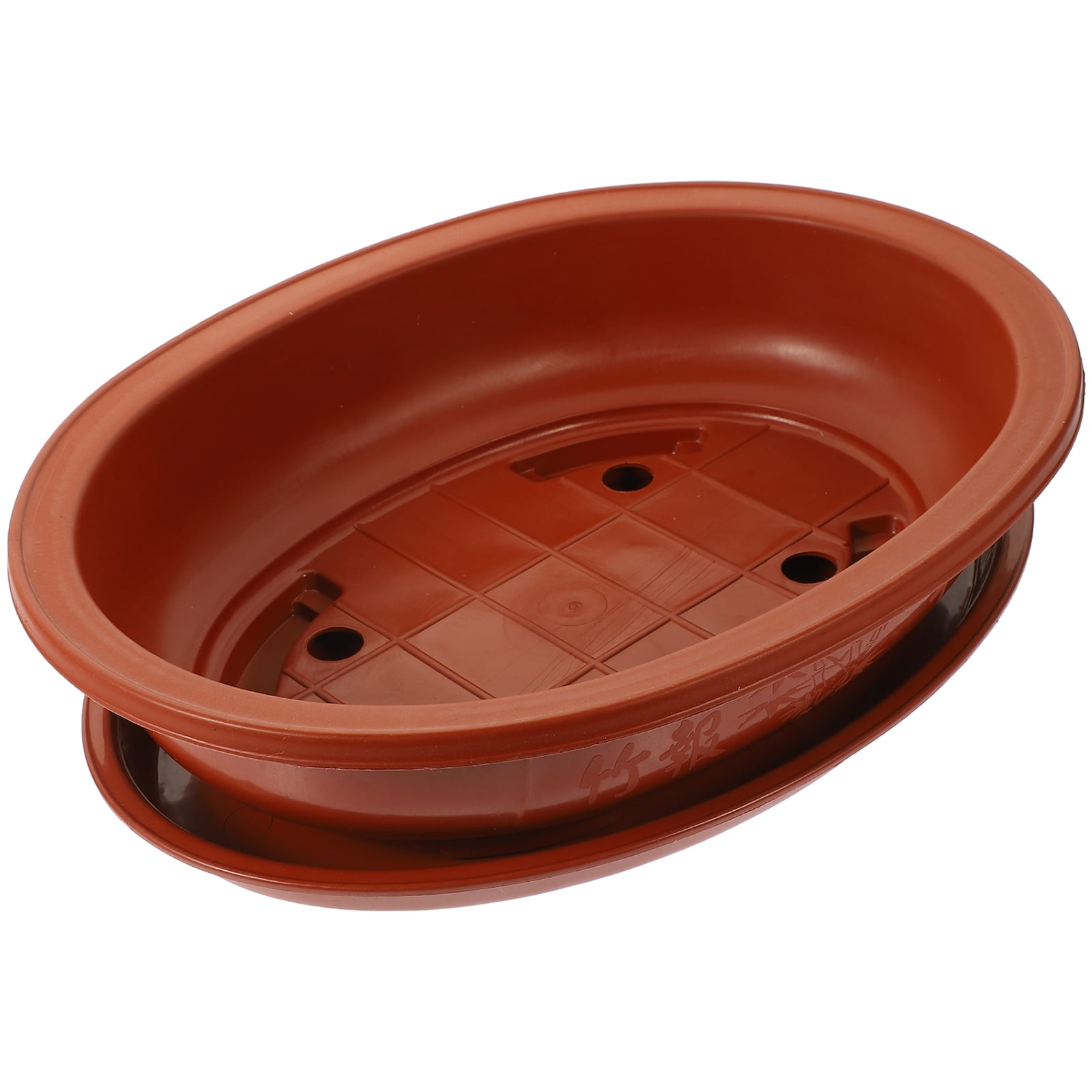 BERTDOMD 5 Sets Garden Plastic Planter Large-capacity Household Bonsai Pot Oval Gardening Bonsai Container