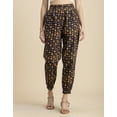 thumbnail image 2 of Moomaya Printed Elastic Waist Boho Pajama Pants, Cotton Yoga Pants With Pockets, 2 of 9