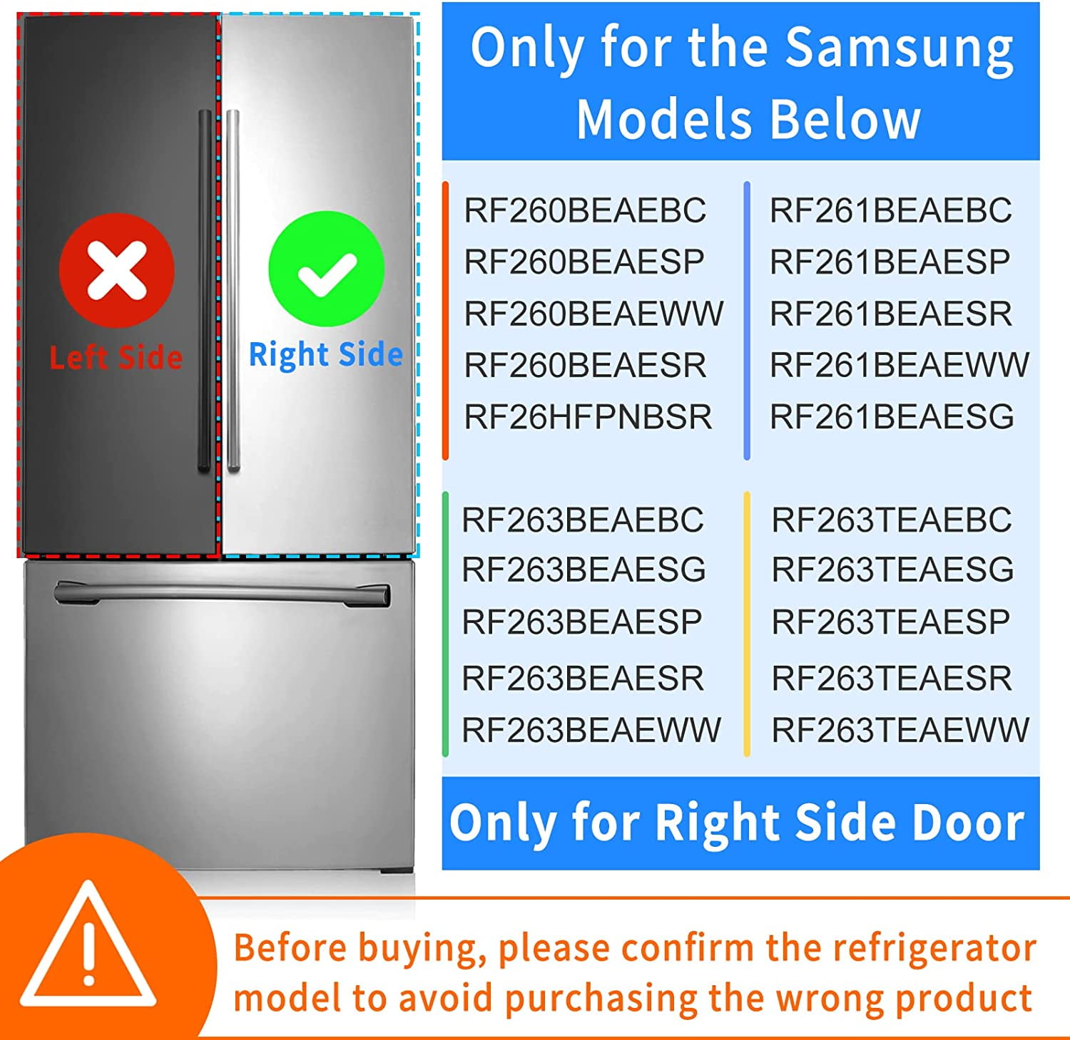 samsung rf260beaesr right door bin