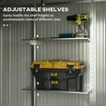 thumbnail image 4 of Outsunny 8' x 4' Metal Outdoor Storage Shed with Adjustable Shelves, 4 of 9