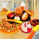 thumbnail image 4 of Juego de 20 piezas de comida de imitación para niños | Accesorios de cocina con pizza, hamburguesa, sándwich, filete y helado | Juguetes educativos para niños pequeños, 4 of 5