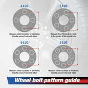 MOCA AUTOPARTS 4PCS 2(50mm) Wheel Spacers 6x5.5 to 6x5.5 with M14x1.5 Thread Pitch Fit for Chevrolet K1500 K2500 C2500
