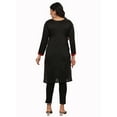 thumbnail image 3 of Maple Clothing Indian Long Tunics Kurti Top Blouse Women's India Apparel (Black, 3XL), 3 of 6