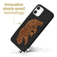 thumbnail image 3 of Case Yard Wooden Case for iPhone-12-Mini Soft TPU Silicone cover Slim Fit Shockproof Wood Protective Phone Cover for Girls Boys Men and Women Supports Wireless Charging California Bear Letters Design, 3 of 7