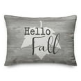 thumbnail image 2 of Creative Products Hello Fall Leaf 20 x 14 Spun Poly Pillow, 2 of 3