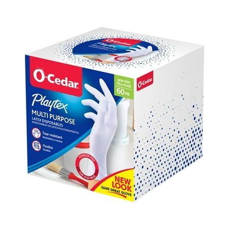 

Playtex Multi-Purpose White Latex Gloves One Size Fits Most 60 Count