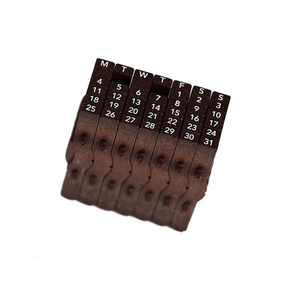 LAIQIEN Calendar Date Stamp with Easy Roll Date Adjustment for Office Organization