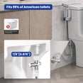thumbnail image 2 of BRITULIF Bidet Sprayer for Toilet, Handheld Sprayer Kit with Adjustable Jet Spray for Toilet Handheld Bidet Cloth Diaper Sprayer Set Muslim, 2 of 7