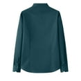 thumbnail image 3 of Men's Long Sleeve Shawl Collar Tops Slim Fit Button Down Solid Color T-shirt, 3 of 6