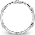 thumbnail image 2 of Sterling Silver Rhodium-Plated Knot Eternity Ringsize 6 - Jbsp, 2 of 5