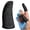 Black*2, variant on NUUUGTGB 8 PCS Gaming Finger Thumb Sleeves, Anti-Scratch Sensitive Screen Finger Cots for Mobile Games, Enhanced Grip Breathable Finger Covers for PUBG, COD Mobile, 5 Colors Available