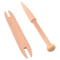 thumbnail image 4 of Yuanmiaoke Weaving Shuttle Set Wooden Crochet Knitting Rod DIY Knitted Crafts Tool for Sweater Scarf Tapestry, 4 of 10