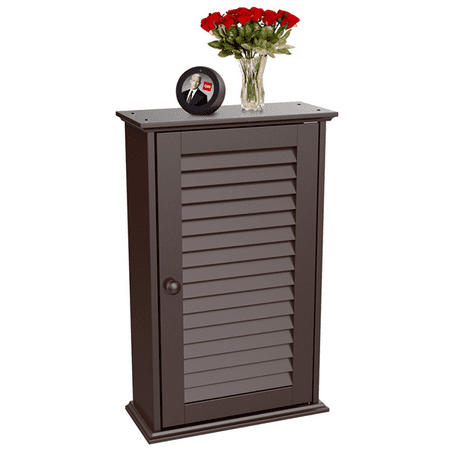 Yaheetech Bathroom Kitchen Wall Mounted Single Louvered Door 3
