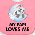 thumbnail image 4 of Inktastic Raccoon My Papi Loves Me Boys or Girls Baby Bib, 4 of 4