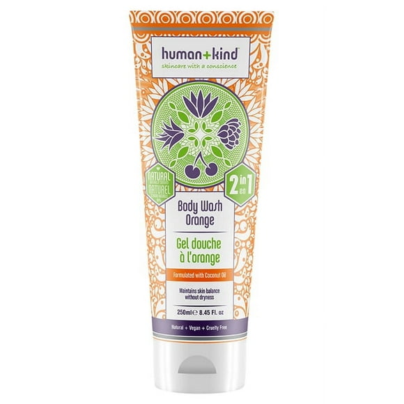 Body Wash Orange by Human+kind for Unisex - 8.45 oz Body Wash