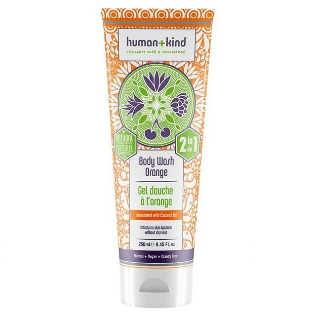 Gel Douche Orange par Human+kind pour Unisexe - Gel Douche 8,45 oz
