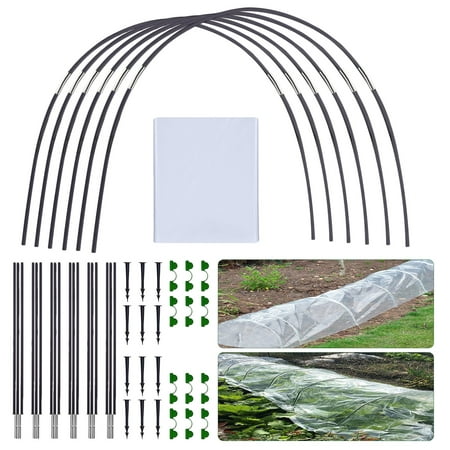 

TAONMEISU Grow Tunnel for Plants | Greenhouse Garden Poly Tunnel | Tall Garden Support Frame with PE Cover Greenhouse Hoops Plant Grow Tunnel