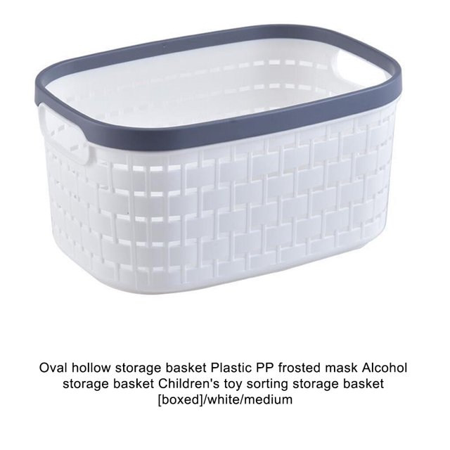 Save Space With Multi-colored Container Plastic Organizing Plastic Dustproof Organizer Box For Storage Organizing white M