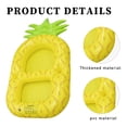 thumbnail image 2 of Soporte Para Bebidas De Piscina Soporte inflable para bebidas, juguete flotante reutilizable plegable para piscina, bañera de hidromasaje (piña), 2 of 7
