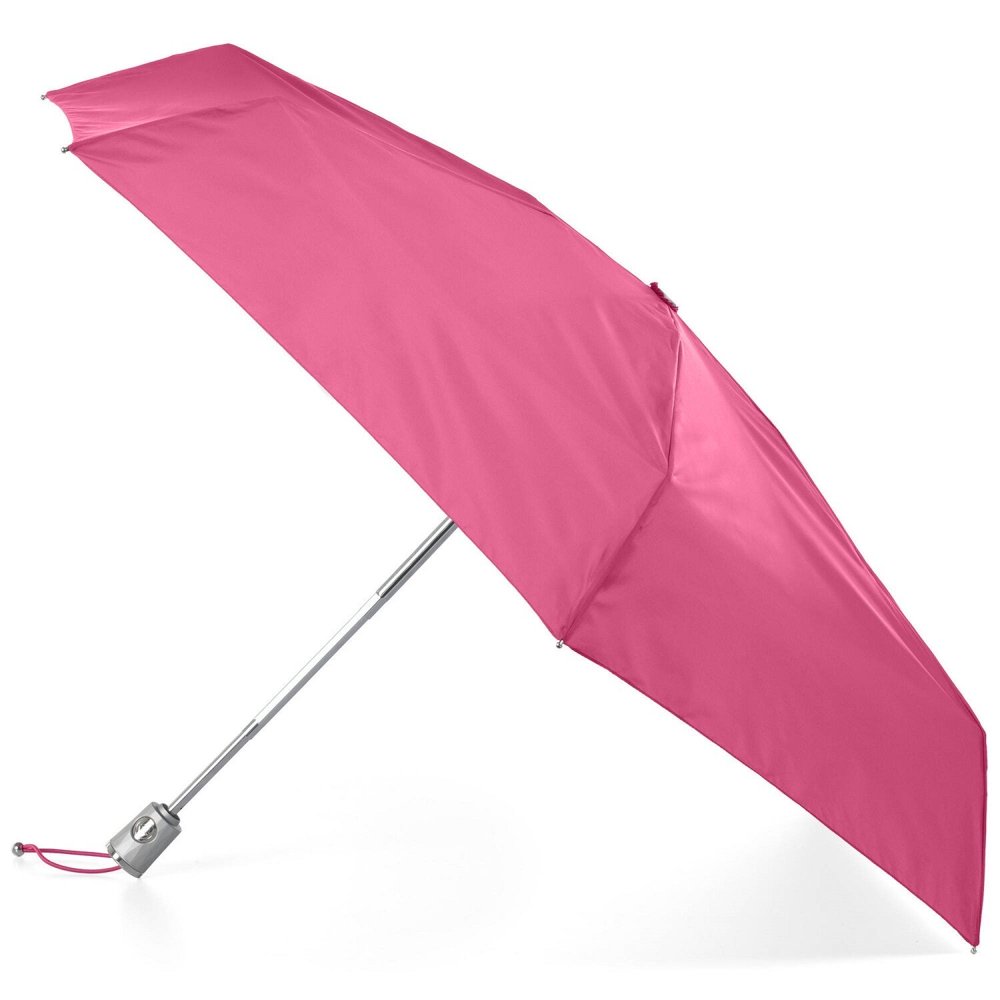 totes Totes Auto Open Close Umbrella with SunGuard and NeverWet