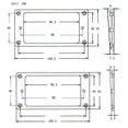 thumbnail image 4 of Milaget 2Pcs St Instrument Pickup s Frame for 8-St Electric Guitar Accessory, 4 of 4