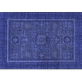 thumbnail image 1 of Ahgly Company Machine Washable Indoor Rectangle Abstract Blue Modern Area Rugs, 4' x 6', 1 of 4