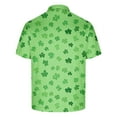 thumbnail image 6 of guisaled St Patricks Day Shirts Mens Short Sleeve Golf Shirt Button Henley Collared T Shirt Clover Graphic Casual Dressy Work Blouses, 6 of 6