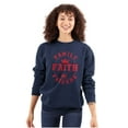 thumbnail image 3 of Christian Family Faith Friends Flag Unisex Plus Size Sweatshirt Brisco Brands 5X, 3 of 6