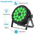 thumbnail image 6 of Par Lights LED Stage Lights, 18X12W RGBW Uplights Stage Lighting Effect by DMX and Sound Activated Control Wash Light for Wedding Parties Church Club DJ Live Show (4 Packs), 6 of 9
