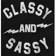 thumbnail image 2 of Classy and Sassy Strong Gym Workout Women's Graphic T Shirt Tees Brisco Brands X, 2 of 5